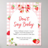 Someone Berry Sweet | Don't Say Baby テーブルサイン ポスター (正面)