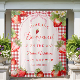 Someone Berry Sweet Is On The Way Baby Shower タペストリー