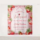 Someone Berry Sweet Is On The Way Baby Shower タペストリー (正面)