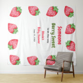 Someone Berry Sweet Strawberry Baby Shower タペストリー (インサイチュ(横))
