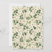 Someone Berry Sweet Strawberry Cute Baby Shower 招待状 (裏面)