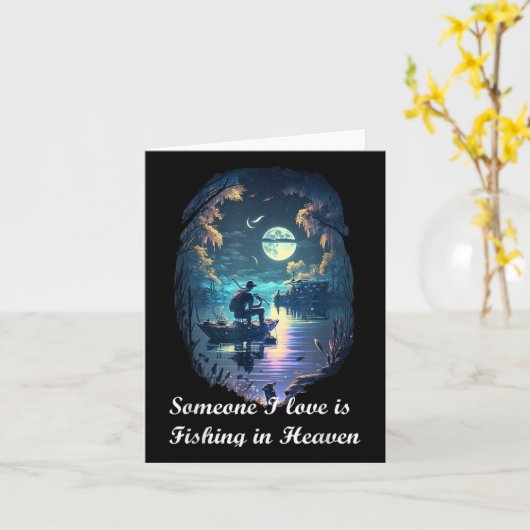 Someone I Love Is Fishing In Heaven  カード (黄色い花)