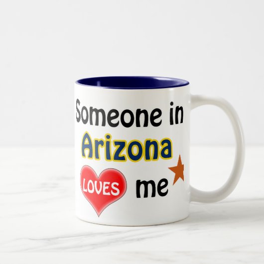 Someone in Arizona loves me ツートーンマグカップ (右)