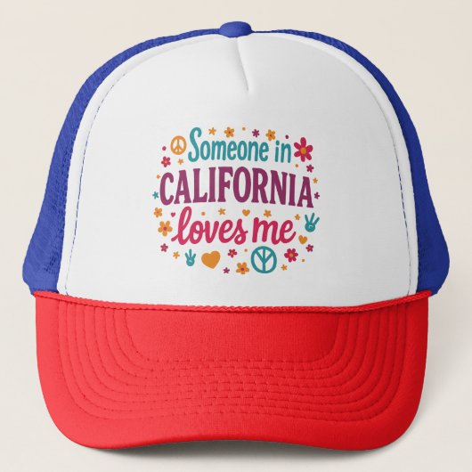 Someone in California Loves Me Funny Gifts キャップ (正面)