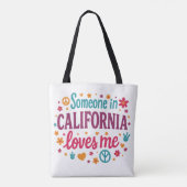 Someone in California Loves Me Funny Gifts トートバッグ (裏面)