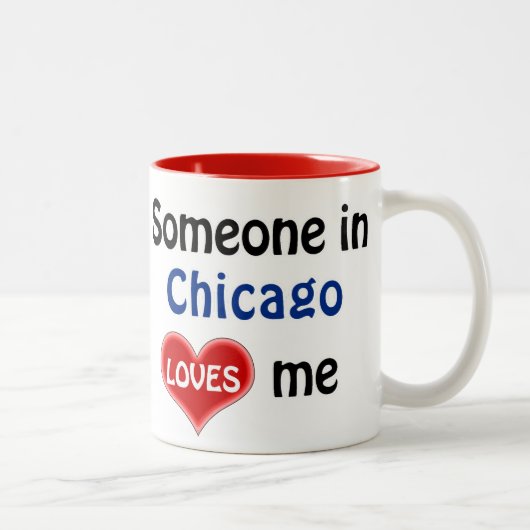 Someone in Chicago loves me ツートーンマグカップ (右)