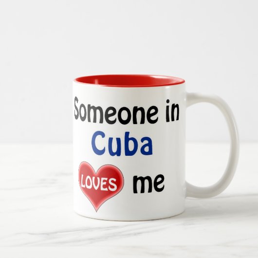 Someone in Cuba loves me ツートーンマグカップ (右)