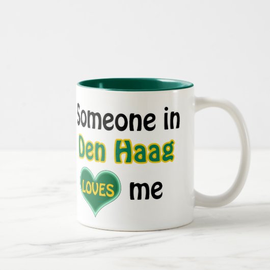 Someone in Den Haag loves me ツートーンマグカップ (右)