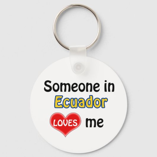 Someone in Ecuador Loves me キーホルダー (正面)