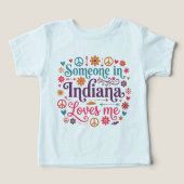 Someone in Indiana Loves Me Boho Hippie Design (デザイン正面)