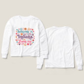 Someone in Indiana Loves Me Boho Hippie Design (デザイン 正面＆背面)