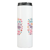Someone in Indiana Loves Me Boho Hippie Design タンブラー (裏面)