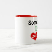 Someone in Iran loves me ツートーンマグカップ (中央)