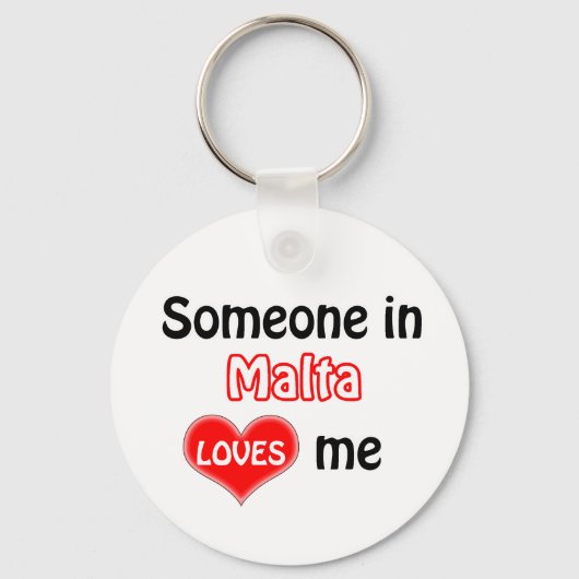 Someone in Malta Loves me キーホルダー (正面)