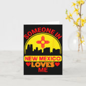 Someone In New Mexico Loves Me Love New Mexico  カード (黄色い花)