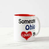 Someone in Ohio loves me ツートーンマグカップ (正面右)