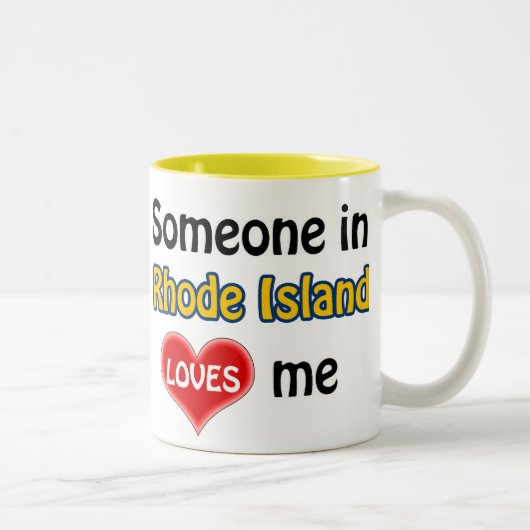 Someone in Rhode Island loves me ツートーンマグカップ (右)