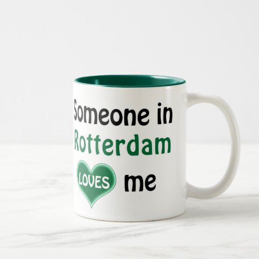 Someone in Rotterdam loves me ツートーンマグカップ (右)