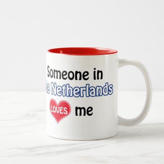 Someone in the Netherlands loves me ツートーンマグカップ (右)