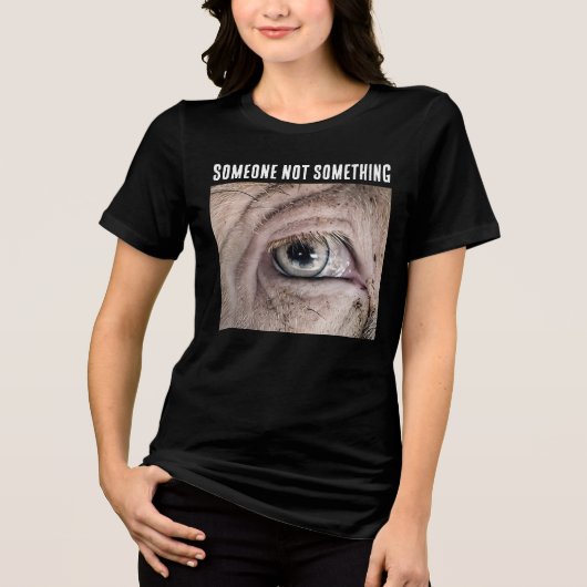 SOMEONE NOT SOMETHING PIG VEGAN T-Shirt トライブレンドＴシャツ (正面)