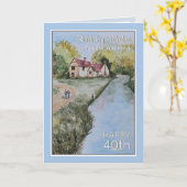 Someone Special 40th Birthday Card カード (黄色い花)