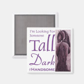 Someone Tall Dark & Handsome - Frisian Horse マグネット (正面/裏面)