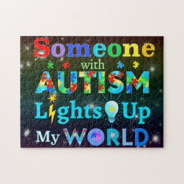 Someone with AUTISM Lights Up My WORLD ジグソーパズル