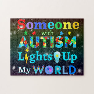 Someone with AUTISM Lights Up My WORLD ジグソーパズル