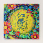 Someone's Sunshine Inspirity Yellowフローラ ジグソーパズル (横)