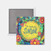 Someone's Sunshine Inspirity Yellowフローラ マグネット (正面/裏面)