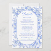 Something Blueの結婚詳細エンクロージャカード 招待状 (正面)