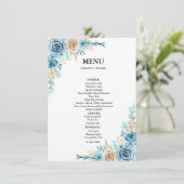Something Blueシャワー前のブライダルシャワー メニュー (スタンド正面)