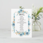 Something Blueシャワー前のブライダルシャワー メニュー (スタンド正面)