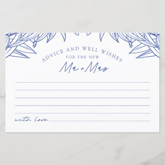 Something Blueシンプル Botanicalアドバイス&ウィッシュ (正面)