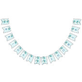 Something Blueフローラブライダルシャワー バンティングフラッグ (全)