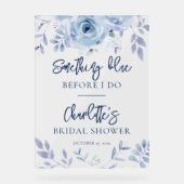 Something Blueブライダルシャワーへようこそ アクリルサイン (正面)