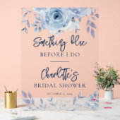 Something Blueブライダルシャワーへようこそ アクリルサイン (ウェディング)