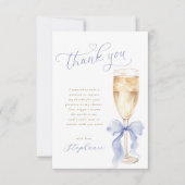Something Blueブライダルシャワーサンキューカード サンキューカード (正面)