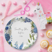 Something Blueブライダルシャワープレート ペーパープレート (パーティー)