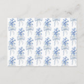 Something Blueブライダルシャワーレシピカード エンクロージャーカード (裏面)