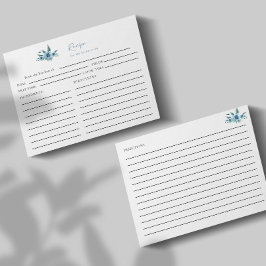 Something Blueブライダルシャワーレシピフローラ