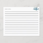 Something Blueブライダルシャワーレシピフローラ (裏面)