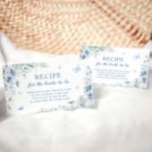 Something Blueブライダルシャワーレシピリクエスト エンクロージャーカード