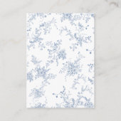 Something Blueブライダルシャワーレシピリクエスト エンクロージャーカード (裏面)