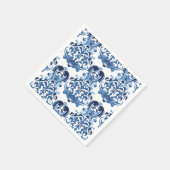 Something Blue春ブライダルシャワー スタンダードカクテルナプキン (角)