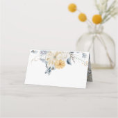 SOMETHING BLUE – の結婚ゲストテーブル番号 プレイスカード (裏面)