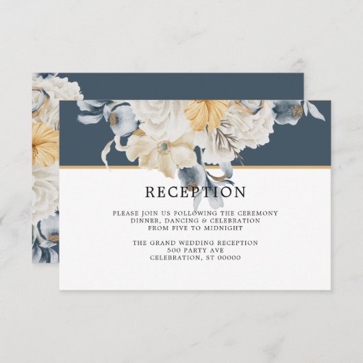 SOMETHING BLUE|ウェディングレセプションカード (正面/裏面)