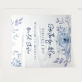 Something Blue スクリプト ブライダル シャワー タペストリー (正面(横))