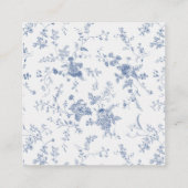 Something Blue フラワー スクエア 封筒 カード (裏面)