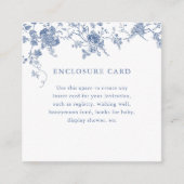 Something Blue フラワー スクエア 封筒 カード (正面)